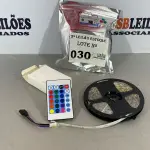 LOTE 030 - 01 FITA DE LED 5 METROS COM CONTROLE DE ILUMINACAO (NO ESTADO, NÃO SABEMOS SE FUNCIONA. LEILÃO NÃO TEM GARANTIA E NEM DEVOLUÇÃO)