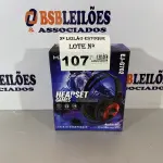 LOTE 107 - 01 FONE GAMER/HEADSET (NO ESTADO, NÃO SABEMOS SE FUNCIONA. LEILÃO NÃO TEM GARANTIA E NEM DEVOLUÇÃO)