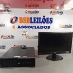 LOTE 172 - 01 HP COMPAQ 6005, PROCESSADOR X2, HD 250, MEMORIA 2GB E 01 MONITOR AOC MODELO E 950S WDA. (NO ESTADO, LEILÃO NÃO TEM GARANTIA E NEM DEVOLUÇÃO, SUJEITO A POSSÍVEIS AVARIAS VISÍVEIS/OCULTAS E/OU AUSÊNCIA DE COMPONENTES).