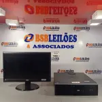 LOTE 109 - 01 CPU HP COMPAQ 6005, PROCESSADOR PHENON X2, 250 GB HD, SEM MEMÓRIA E 01 MONITOR MARCA AOC MODELO E950S WDA. (NO ESTADO, LEILÃO NÃO TEM GARANTIA E NEM DEVOLUÇÃO, SUJEITO A POSSÍVEIS AVARIAS VISÍVEIS/OCULTAS E/OU AUSÊNCIA DE COMPONENTES).