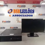 LOTE 116 - 01 CPU HP COMPAQ 6005 SEM MEMÓRIA, HD 80 E MONITOR HP MODELO LE 1851W. (NO ESTADO, LEILÃO NÃO TEM GARANTIA E NEM DEVOLUÇÃO, SUJEITO A POSSÍVEIS AVARIAS VISÍVEIS/OCULTAS E/OU AUSÊNCIA DE COMPONENTES).