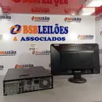 LOTE 212 - 01 CPU HP COMPAQ 6005, PROCESSADOR PHENON X2, HD 250 GB, MEMÓRIA 2GB E 01 MONITOR COMPAQ MODELO WJ 674 A. (NO ESTADO, LEILÃO NÃO TEM GARANTIA E NEM DEVOLUÇÃO, SUJEITO A POSSÍVEIS AVARIAS VISÍVEIS/OCULTAS E/OU AUSÊNCIA DE COMPONENTES).