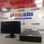 LOTE 156 - 01 CPU HP COMPAQ 6005, PROCESSADOR PHENON X2, HD 250GB, MEMORIA 2GB E 01 MONITOR HP MODELO LE 1851W. (NO ESTADO, LEILÃO NÃO TEM GARANTIA E NEM DEVOLUÇÃO, SUJEITO A POSSÍVEIS AVARIAS VISÍVEIS/OCULTAS E/OU AUSÊNCIA DE COMPONENTES).