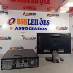 LOTE 153 - 01 CPU HP COMPAQ 6005, PROCESSADOR PHENON X2, HD 1TB, MEMÓRIA 2GB E 01 MONITOR HP MODELO LE 1851W. (NO ESTADO, LEILÃO NÃO TEM GARANTIA E NEM DEVOLUÇÃO, SUJEITO A POSSÍVEIS AVARIAS VISÍVEIS/OCULTAS E/OU AUSÊNCIA DE COMPONENTES).
