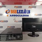 LOTE 131 - 01 CPU HP COMPAQ 6005, PROCESSADOR PHENON X2, 250 GB HD, SEM MEMÓRIA E 01 MONITOR MARCA AOC MODELO E 950S WDA. (NO ESTADO, LEILÃO NÃO TEM GARANTIA E NEM DEVOLUÇÃO, SUJEITO A POSSÍVEIS AVARIAS VISÍVEIS/OCULTAS E/OU AUSÊNCIA DE COMPONENTES).