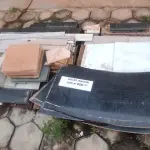 LOTE 050 - 01 LOTE COM RETALHOS DE MÁRMORE E GRANITO (NO ESTADO, NÃO SABEMOS SE FUNCIONA. LEILÃO NÃO TEM GARANTIA E NEM DEVOLUÇÃO).
