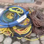 LOTE 049 - 01 LOTE COM MANGUEIRAS CORRUGADAS (NO ESTADO, NÃO SABEMOS SE FUNCIONA. LEILÃO NÃO TEM GARANTIA E NEM DEVOLUÇÃO).