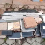 LOTE 050 - 01 LOTE COM RETALHOS DE MÁRMORE E GRANITO (NO ESTADO, NÃO SABEMOS SE FUNCIONA. LEILÃO NÃO TEM GARANTIA E NEM DEVOLUÇÃO).
