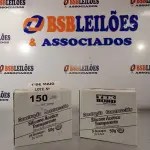 LOTE 150 - 02 CAIXAS COM SILICONE ACÉTICO TRANSPARENTE COM 24 BISNAGAS CADA. (NO ESTADO, LEILÃO NÃO TEM GARANTIA E NEM DEVOLUÇÃO, SUJEITO A POSSÍVEIS AVARIAS VISÍVEIS/OCULTAS E/OU AUSÊNCIA DE COMPONENTES).