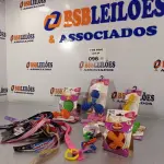 LOTE 096 - 01 LOTE COM VÁRIAS COLEIRAS E BRINQUEDOS PARA PETS DE PEQUENO PORTE. (NO ESTADO, LEILÃO NÃO TEM GARANTIA E NEM DEVOLUÇÃO, SUJEITO A POSSÍVEIS AVARIAS VISÍVEIS/OCULTAS E/OU AUSÊNCIA DE COMPONENTES).