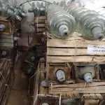 LOTE 059 - 01 LOTE COM 40 ISOLADORES PARA ALTA TENSÃO 23500TEST (NO ESTADO, NÃO SABEMOS SE FUNCIONA. LEILÃO NÃO TEM GARANTIA E NEM DEVOLUÇÃO).