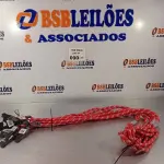 LOTE 090 - 08 GUIAS PARA CACHORRO NA COR VERMELHA. (NO ESTADO, LEILÃO NÃO TEM GARANTIA E NEM DEVOLUÇÃO, SUJEITO A POSSÍVEIS AVARIAS VISÍVEIS/OCULTAS E/OU AUSÊNCIA DE COMPONENTES).
