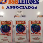 LOTE 031 - 04 CAIXAS DE COLÁGENO (FOCUS TIPO2 COM 60 CAPSULAS CADA. (NO ESTADO, LEILÃO NÃO TEM GARANTIA E NEM DEVOLUÇÃO, SUJEITO A POSSÍVEIS AVARIAS VISÍVEIS/OCULTAS E/OU AUSÊNCIA DE COMPONENTES).
