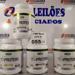 LOTE 055 - 04 FRASCOS DE PEAPROTEIN (VEGAN WAY) 900G. (NO ESTADO, LEILÃO NÃO TEM GARANTIA E NEM DEVOLUÇÃO, SUJEITO A POSSÍVEIS AVARIAS VISÍVEIS/OCULTAS E/OU AUSÊNCIA DE COMPONENTES).