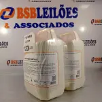 LOTE 123 - 02 GALÕES DE ESPUMA HIGIENIZADORA PARA ANTISSEPSIA INSTANTÂNEA DAS MÃOS 5L CADA. (NO ESTADO, LEILÃO NÃO TEM GARANTIA E NEM DEVOLUÇÃO, SUJEITO A POSSÍVEIS AVARIAS VISÍVEIS/OCULTAS E/OU AUSÊNCIA DE COMPONENTES).