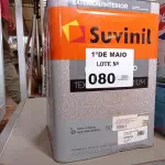 LOTE 080 - 01 LATA DE TEXTURATTO EFEITO BRILHO SUVINIL BASE 24KG. (NO ESTADO, LEILÃO NÃO TEM GARANTIA E NEM DEVOLUÇÃO, SUJEITO A POSSÍVEIS AVARIAS VISÍVEIS/OCULTAS E/OU AUSÊNCIA DE COMPONENTES).