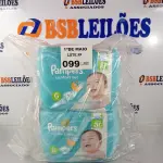 LOTE 099 - 140 FRALDAS PAMPERS CONFORT SEC TAMANHO G. (NO ESTADO, LEILÃO NÃO TEM GARANTIA E NEM DEVOLUÇÃO, SUJEITO A POSSÍVEIS AVARIAS VISÍVEIS/OCULTAS E/OU AUSÊNCIA DE COMPONENTES).
