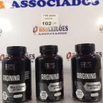 LOTE 102 - 03 FRASCOS DE ARGININA DUOM 120 CAPSULAS CADA. (NO ESTADO, LEILÃO NÃO TEM GARANTIA E NEM DEVOLUÇÃO, SUJEITO A POSSÍVEIS AVARIAS VISÍVEIS/OCULTAS E/OU AUSÊNCIA DE COMPONENTES).