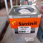 LOTE 080 - 01 LATA DE TEXTURATTO EFEITO BRILHO SUVINIL BASE 24KG. (NO ESTADO, LEILÃO NÃO TEM GARANTIA E NEM DEVOLUÇÃO, SUJEITO A POSSÍVEIS AVARIAS VISÍVEIS/OCULTAS E/OU AUSÊNCIA DE COMPONENTES).