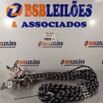 LOTE 089 - 11 GUIAS PARA CACHORRO NA COR PRETA. (NO ESTADO, LEILÃO NÃO TEM GARANTIA E NEM DEVOLUÇÃO, SUJEITO A POSSÍVEIS AVARIAS VISÍVEIS/OCULTAS E/OU AUSÊNCIA DE COMPONENTES).