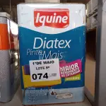 LOTE 074 - 01 LATA DE TINTA IQUINE DIATEX PINTA MAIS NA COR HORTELÃ. (NO ESTADO, LEILÃO NÃO TEM GARANTIA E NEM DEVOLUÇÃO, SUJEITO A POSSÍVEIS AVARIAS VISÍVEIS/OCULTAS E/OU AUSÊNCIA DE COMPONENTES).