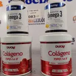 LOTE 083 - 02 FRASCOS DE ÓLEO DE PEIXE OMEGA3 DUOM 120 CAPSULAS E 03 FRASCOS DE COLÁGENO TIPO 1 E 2 EM PÓ SABOR MORANGO 200G. (NO ESTADO, LEILÃO NÃO TEM GARANTIA E NEM DEVOLUÇÃO, SUJEITO A POSSÍVEIS AVARIAS VISÍVEIS/OCULTAS E/OU AUSÊNCIA DE COMPONENTES).
