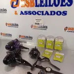 LOTE 056 - 02 SECADORES DE CABELO, 02 RELÓGIOS DE PULSO, 01 LANTERNA DE CABEÇA E 06 BATERIAS PARA TELEFONE SEM FIO FLEX FX-70U. (NO ESTADO, LEILÃO NÃO TEM GARANTIA E NEM DEVOLUÇÃO, SUJEITO A POSSÍVEIS AVARIAS VISÍVEIS/OCULTAS E/OU AUSÊNCIA DE COMPONENTES).