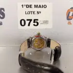 LOTE 075 - 01 RELÓGIO DE PULSO MONTBLANC. (NO ESTADO, LEILÃO NÃO TEM GARANTIA E NEM DEVOLUÇÃO, SUJEITO A POSSÍVEIS AVARIAS VISÍVEIS/OCULTAS E/OU AUSÊNCIA DE COMPONENTES).