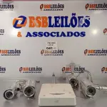 LOTE 041 - 01 DVR E 04 CÂMERAS DE SEGURANÇA. (NO ESTADO, LEILÃO NÃO TEM GARANTIA E NEM DEVOLUÇÃO, SUJEITO A POSSÍVEIS AVARIAS VISÍVEIS/OCULTAS E/OU AUSÊNCIA DE COMPONENTES).