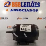 LOTE 142 - 01 MOTOR ELÉTRICO MONOFÁSICO. (NO ESTADO, LEILÃO NÃO TEM GARANTIA E NEM DEVOLUÇÃO, SUJEITO A POSSÍVEIS AVARIAS VISÍVEIS/OCULTAS E/OU AUSÊNCIA DE COMPONENTES).