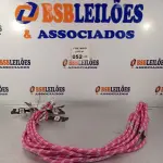 LOTE 052 - 08 GUIAS PARA CACHORRO NA COR ROSA. (NO ESTADO, LEILÃO NÃO TEM GARANTIA E NEM DEVOLUÇÃO, SUJEITO A POSSÍVEIS AVARIAS VISÍVEIS/OCULTAS E/OU AUSÊNCIA DE COMPONENTES).
