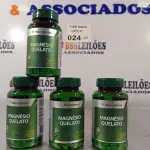 LOTE 024 - 04 FRASCOS DE MAGNÉSIO QUELATO (MACROPHYTUS) 30 CAPSULAS CADA. (NO ESTADO, LEILÃO NÃO TEM GARANTIA E NEM DEVOLUÇÃO, SUJEITO A POSSÍVEIS AVARIAS VISÍVEIS/OCULTAS E/OU AUSÊNCIA DE COMPONENTES).