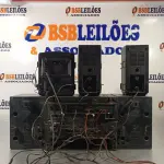 LOTE 111 - 02 APARELHOS DE SOM MARCAS E MODELOS DIVERSOS. (NO ESTADO, LEILÃO NÃO TEM GARANTIA E NEM DEVOLUÇÃO, SUJEITO A POSSÍVEIS AVARIAS VISÍVEIS/OCULTAS E/OU AUSÊNCIA DE COMPONENTES).