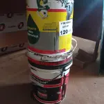 LOTE 120 - 01 BALDE DE DRYKOPRIMER ACQUA, PRIMER ASFÁLTICO A BASE D’AGUA PARA COLAGEM DE MANTAS E FITAS ASFÁLTICAS E 01 BALDE PINTURA ASFÁLTICA IMPERMEABILIZANTE QUARTZOLIT. (NO ESTADO, LEILÃO NÃO TEM GARANTIA E NEM DEVOLUÇÃO, SUJEITO A POSSÍVEIS AVARIAS VISÍVEIS/OCULTAS E/OU AUSÊNCIA DE COMPONENTES).