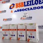 LOTE 032 - 04 CAIXAS DE CARTIFLAN (MACROPHYTUS COM 30 CAPSULAS CADA). (NO ESTADO, LEILÃO NÃO TEM GARANTIA E NEM DEVOLUÇÃO, SUJEITO A POSSÍVEIS AVARIAS VISÍVEIS/OCULTAS E/OU AUSÊNCIA DE COMPONENTES).
