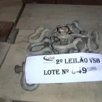 LOTE 049 - 20 MOSQUETÕES GALVANIZADOS (NO ESTADO, NÃO SABEMOS SE FUNCIONA. LEILÃO NÃO TEM GARANTIA E NEM DEVOLUÇÃO).