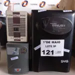 LOTE 121 - 01 NOBREAK MARCA SMS 3.200VA, 01 RAGTECH 600VA E 01 ESTABILIZADOR GR SAVAGE DE 1.000VA. (NO ESTADO, LEILÃO NÃO TEM GARANTIA E NEM DEVOLUÇÃO, SUJEITO A POSSÍVEIS AVARIAS VISÍVEIS/OCULTAS E/OU AUSÊNCIA DE COMPONENTES).