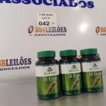 LOTE 042 - 03 FRASCOS DE BIO FLORA 30 ERVAS COM 60 CAPSULAS CADA. (NO ESTADO, LEILÃO NÃO TEM GARANTIA E NEM DEVOLUÇÃO, SUJEITO A POSSÍVEIS AVARIAS VISÍVEIS/OCULTAS E/OU AUSÊNCIA DE COMPONENTES).