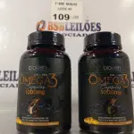LOTE 109 - 02 FRASCOS DE OMEGA3 BIOKLEIN 1.000MG COM 120 CAPSULAS CADA. (NO ESTADO, LEILÃO NÃO TEM GARANTIA E NEM DEVOLUÇÃO, SUJEITO A POSSÍVEIS AVARIAS VISÍVEIS/OCULTAS E/OU AUSÊNCIA DE COMPONENTES).