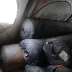 LOTE 055 - 03 ROLOS DE MANTAS BIDINS PARA DRENAGEM COM 04 METRO DE LARGURA (NO ESTADO, NÃO SABEMOS SE FUNCIONA. LEILÃO NÃO TEM GARANTIA E NEM DEVOLUÇÃO).
