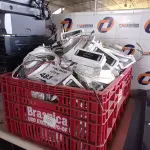 LOTE 483 - 01 LOTE COM VÁRIAS LUMINÁRIAS DE LED DE EMBUTIR MODELOS DIVERSOS. (NO ESTADO, LEILÃO NÃO TEM GARANTIA E NEM DEVOLUÇÃO, SUJEITO A POSSÍVEIS AVARIAS VISÍVEIS/OCULTAS E/OU AUSÊNCIA DE COMPONENTES).