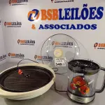 LOTE 348 - 01 ESPREMEDOR DE CITRUS INCOMPLETO E 01 CAÇAROLA ELÉTRICA. (NO ESTADO, LEILÃO NÃO TEM GARANTIA E NEM DEVOLUÇÃO, SUJEITO A POSSÍVEIS AVARIAS VISÍVEIS/OCULTAS E/OU AUSÊNCIA DE COMPONENTES).