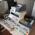 LOTE 465 - 03 IMPRESSORAS DE CHEQUE E 03 IMPRESSORAS DE RECIBO MARCAS E MODELOS DIVERSOS. (NO ESTADO, LEILÃO NÃO TEM GARANTIA E NEM DEVOLUÇÃO, SUJEITO A POSSÍVEIS AVARIAS VISÍVEIS/OCULTAS E/OU AUSÊNCIA DE COMPONENTES).