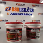 LOTE 241 - 02 BALDES DE DRYKOVEDA, ADITIVO IMPERMEABILIZANTE PARA CONCRETO E ARGAMASSAS. (NO ESTADO, LEILÃO NÃO TEM GARANTIA E NEM DEVOLUÇÃO, SUJEITO A POSSÍVEIS AVARIAS VISÍVEIS/OCULTAS E/OU AUSÊNCIA DE COMPONENTES).