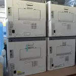 LOTE 282 - 04 IMPRESSORAS MARCAS OKI MODELO MPS5501B PARA RETIRADA DE PEÇAS. (NO ESTADO, LEILÃO NÃO TEM GARANTIA E NEM DEVOLUÇÃO, SUJEITO A POSSÍVEIS AVARIAS VISÍVEIS/OCULTAS E/OU AUSÊNCIA DE COMPONENTES).