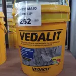 LOTE 252 - 01 BALDE DE VEDACIT, ADITIVO PLASTIFICANTE CONCENTRADO PARA ARGAMASSAS DE ASSENTAMENTO E REBOCO CONVENCIONAL 18L. (NO ESTADO, LEILÃO NÃO TEM GARANTIA E NEM DEVOLUÇÃO, SUJEITO A POSSÍVEIS AVARIAS VISÍVEIS/OCULTAS E/OU AUSÊNCIA DE COMPONENTES).