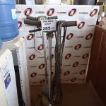 LOTE 285 - 02 ENCERADEIRAS INDUSTRIAL PARA RETIRADA DE PEÇAS. (NO ESTADO, LEILÃO NÃO TEM GARANTIA E NEM DEVOLUÇÃO, SUJEITO A POSSÍVEIS AVARIAS VISÍVEIS/OCULTAS E/OU AUSÊNCIA DE COMPONENTES).