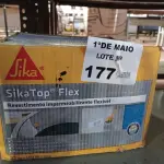 LOTE 177 - 01 CAIXA DE SIKA TOP FLEX, REVESTIMENTO IMPERMEABILIZANTE FLEXÍVEL. (NO ESTADO, LEILÃO NÃO TEM GARANTIA E NEM DEVOLUÇÃO, SUJEITO A POSSÍVEIS AVARIAS VISÍVEIS/OCULTAS E/OU AUSÊNCIA DE COMPONENTES).