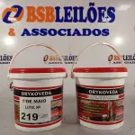 LOTE 219 - 02 BALDES DE DRYKOVEDA, ADITIVO IMPERMEABILIZANTE PARA CONCRETOS E ARGAMASSAS. (NO ESTADO, LEILÃO NÃO TEM GARANTIA E NEM DEVOLUÇÃO, SUJEITO A POSSÍVEIS AVARIAS VISÍVEIS/OCULTAS E/OU AUSÊNCIA DE COMPONENTES).