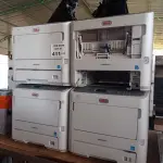 LOTE 411 - 04 IMPRESSORAS MARCAS OKI MODELO MPS5501B PARA RETIRADA DE PEÇAS. (NO ESTADO, LEILÃO NÃO TEM GARANTIA E NEM DEVOLUÇÃO, SUJEITO A POSSÍVEIS AVARIAS VISÍVEIS/OCULTAS E/OU AUSÊNCIA DE COMPONENTES).